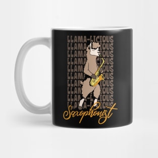 Llama Saxophonist Mug